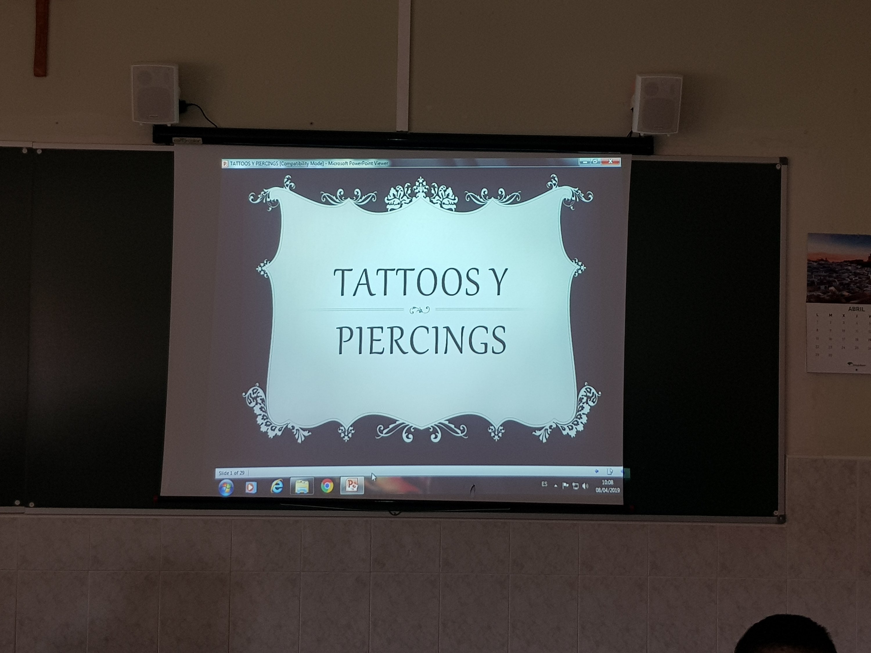 Talleres de consumo 3°ESO: «tatuajes y piercings»